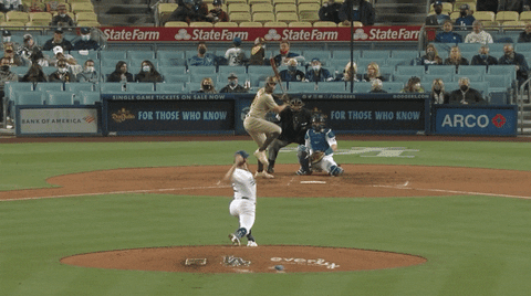 Trevor Bauer Dodgers Fail Catch GIF