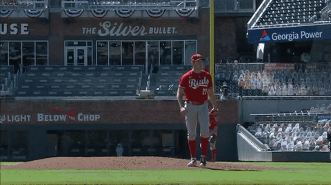 Trevor Bauer Reds Walk GIF