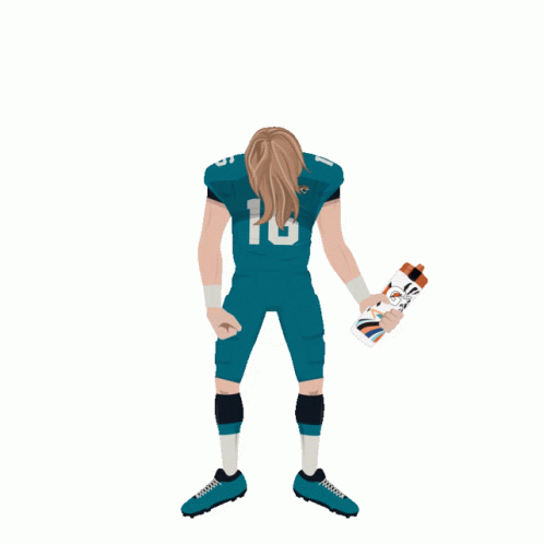 Trevor Lawrence Jaguars Animation Having A Drink GIF