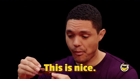 Trevor Noah Eating Thats Nice GIF