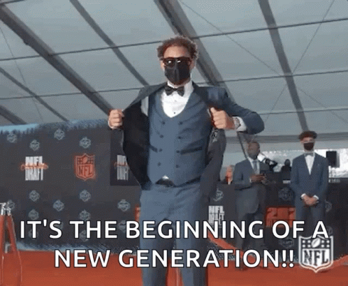 Trey Lance Draft Day GIF