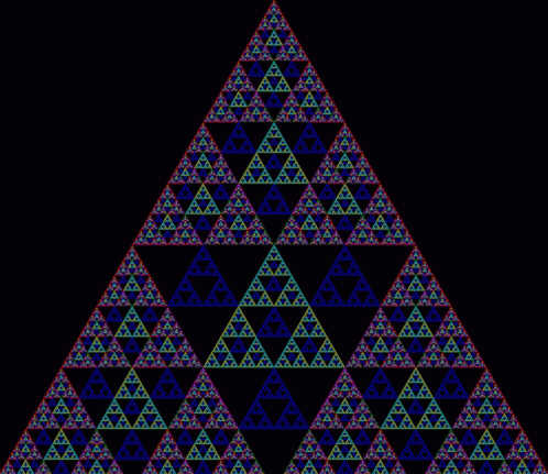 Triangle Pattern Fractal GIF