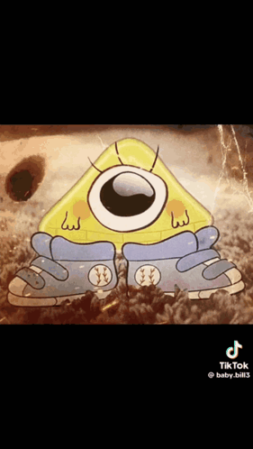 Triangle With Big Eye And Hole GIF