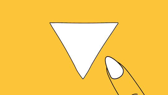 Triangle Yellow Push The Button GIF