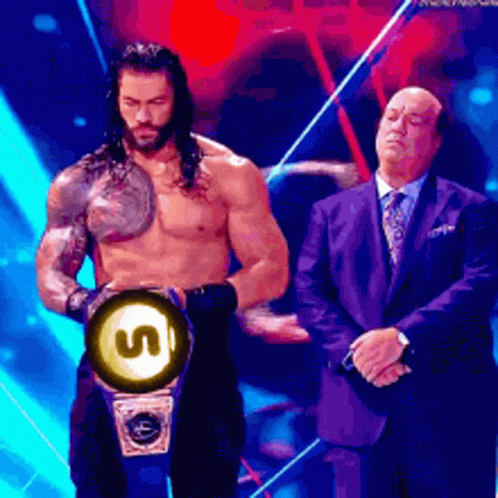 Tribal Chief Winner Of Wwe Raising Belt GIF