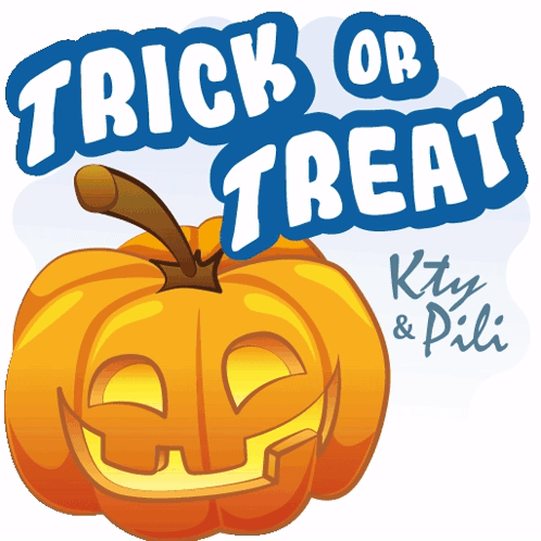 Trick Or Treat Animated Pumpkin GIF