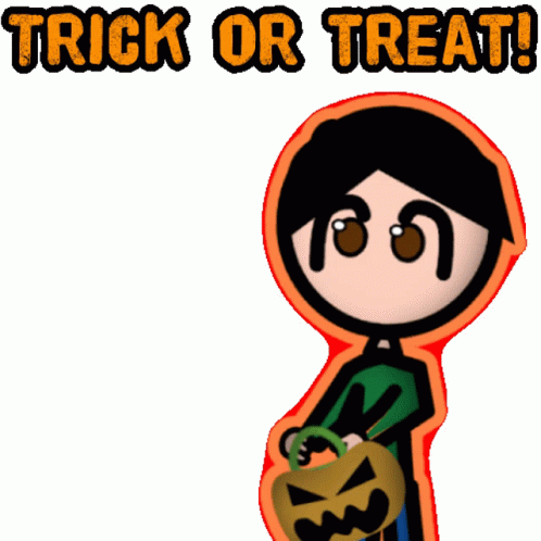 Trick Or Treat Animation Catching Candies GIF