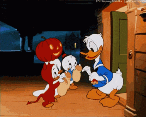 Trick Or Treat Donald Duck GIF