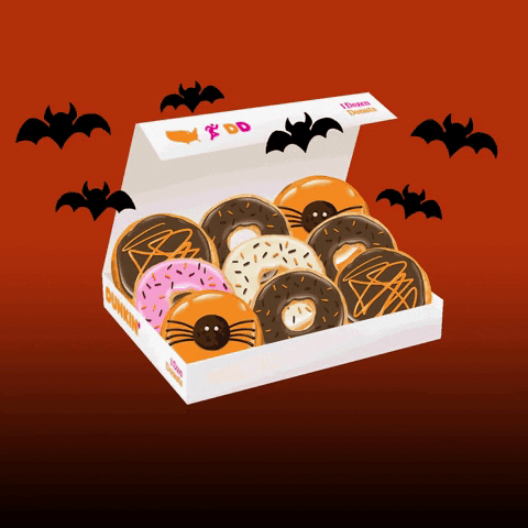 Trick Or Treat Dunkin Donuts GIF