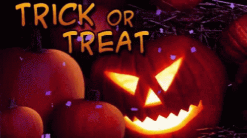 Trick Or Treat Smiling Pumpkin GIF