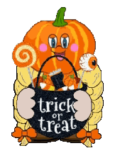 Trick Or Treat Vintage Pumpkin GIF