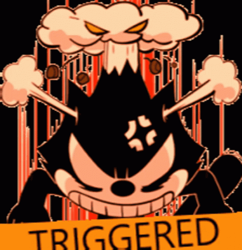 Triggered Felix The Cat GIF