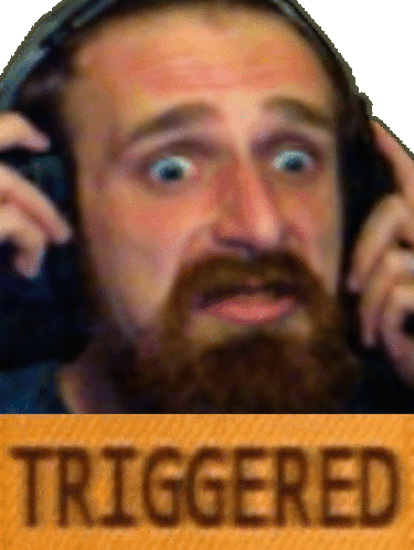 Triggered Man With Beard GIF
