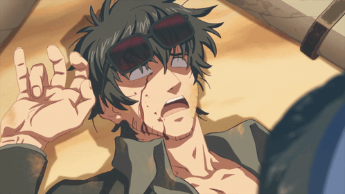 Trigun Stampede Got Punched GIF