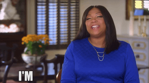 Trina Braxton Smiling Super Excited GIF