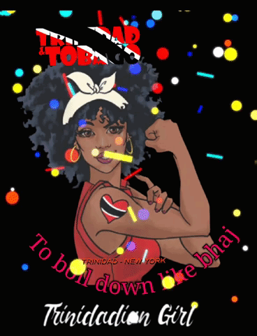Trinidadian Girl With Fist Up