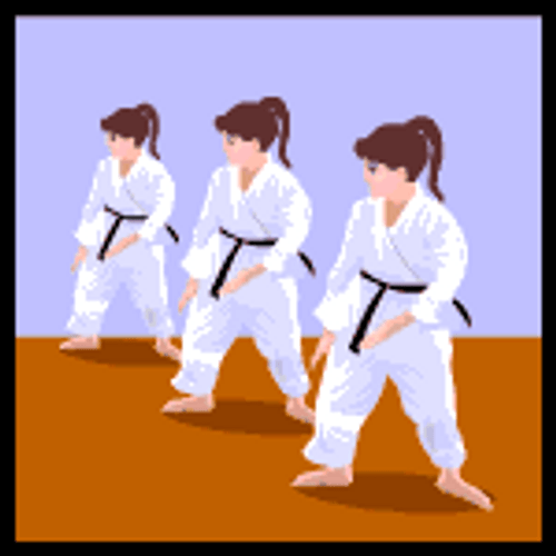 Trio Karate Animation GIF