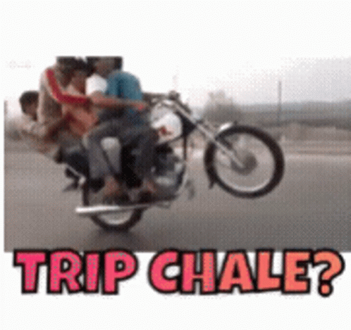 Trip Chale Motorcycle Trick GIF