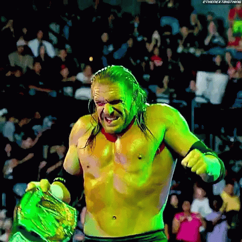 Triple H Slow Motion Celebration GIF