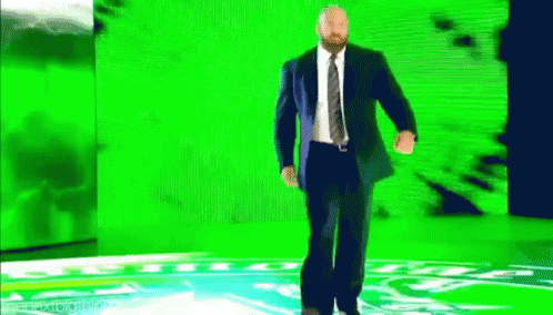 Triple H Walking On Stage GIF