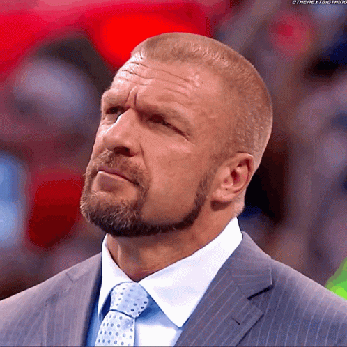 Paul Levesque Triple H Intense Look GIF