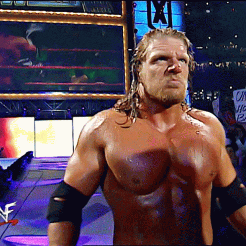 Paul Levesque Triple H Fierce Look GIF