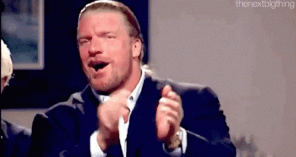 Triple H Impressed Applauding GIF