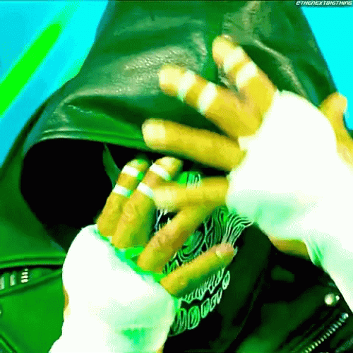 Triple H Skull Mask Face Reveal GIF