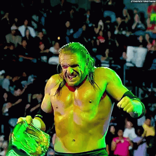 Triple H Slow Motion Celebration GIF