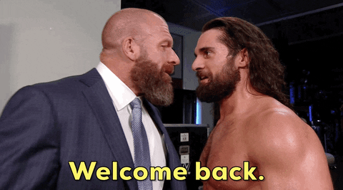 Triple H Welcome Back Seth Rollins GIF