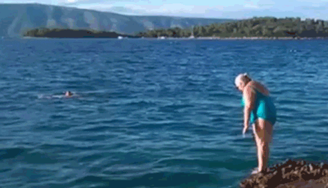 Triple Lindy Fat Lady Dive Fail GIF