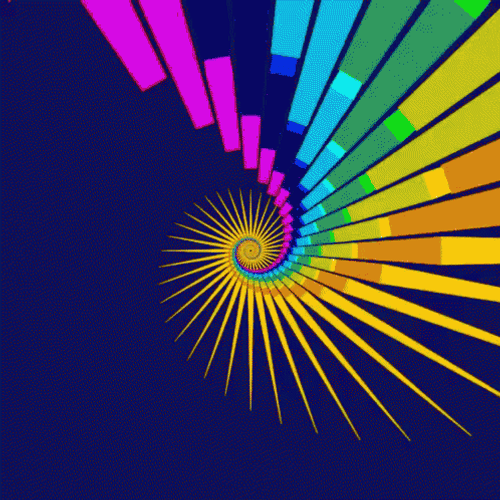 Trippy color pattern loop GIF