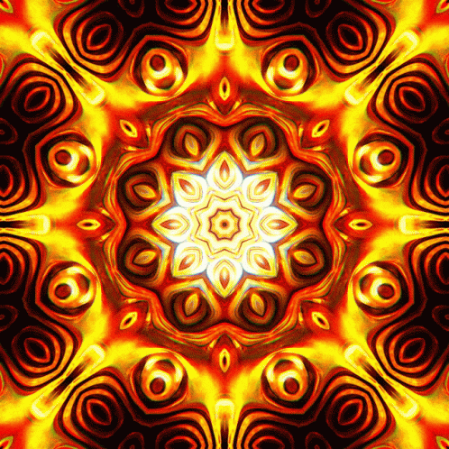 Trippy Dope Fire Abstract GIF