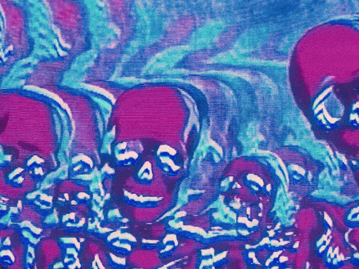 Trippy Funny Skeleton Loop GIF