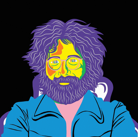 Trippy Jerry Garcia GIF