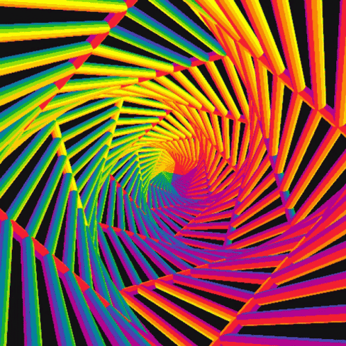 Trippy Moving Rainbow GIF