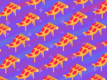 Trippy Pizza Pattern GIF