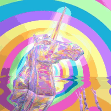 Trippy Unicorn Worship GIF