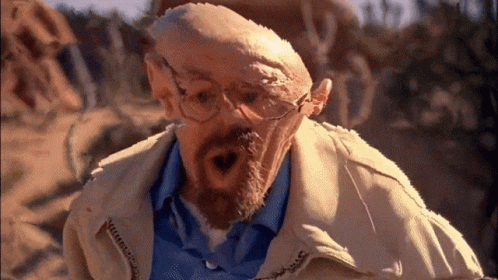 Trippy Walter White Falling Heat Wave GIF