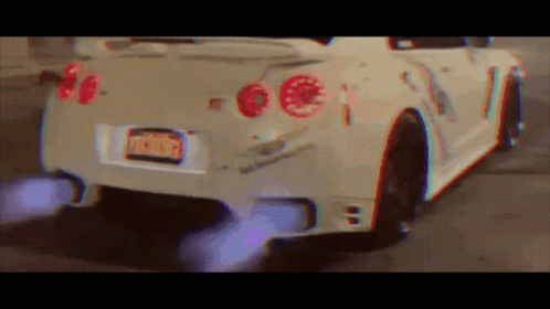 Trippy White Gtr GIF