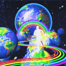 Trippy World Earth GIF