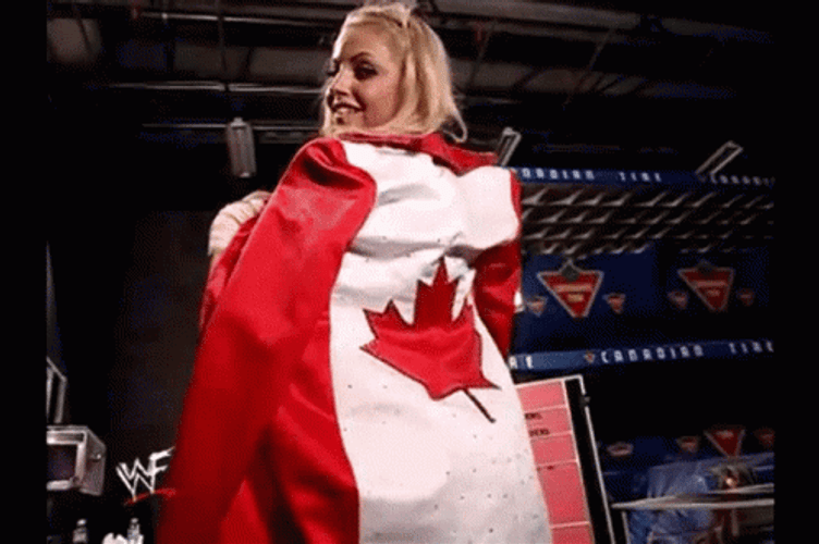 Trish Stratus Reveal Wrestler From Canada GIF