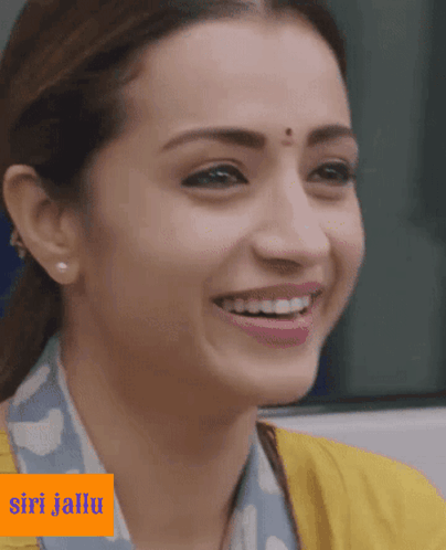 Trisha Krishnan Laughing While Searching Siri GIF