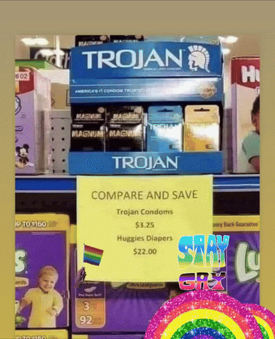 Trojan Condoms and Huggies Diapers