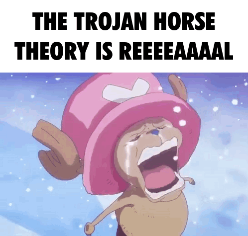 Trojan Horse Theory Is Reeeeeaaaal Cartoon Character