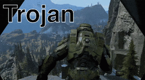 Trojan Soldier In Military Uniform GIF