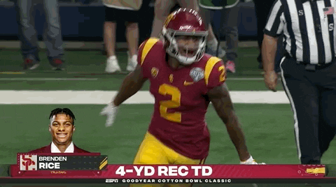 Trojans Brenden Rice Scoring GIF