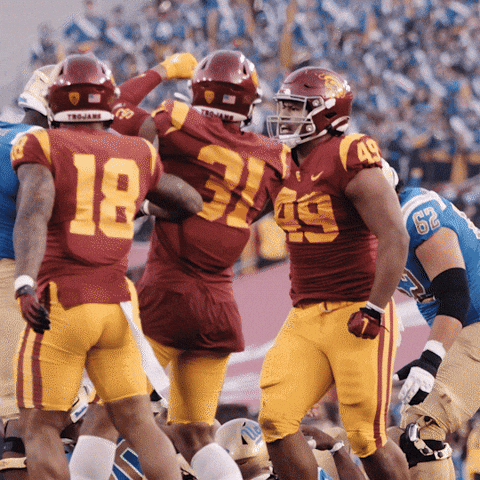 Trojans Kameryn Fountain Celebration GIF