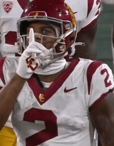 Trojans Player Nfl Silencing The Crowd GIF