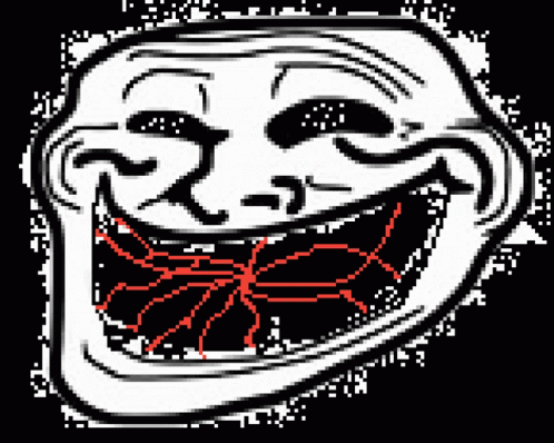 Troll Meme Face Exploding Like Firework GIF